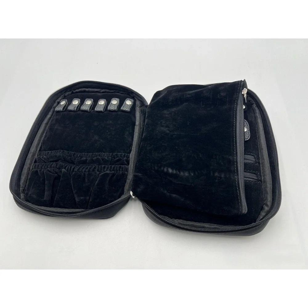 Lily & Drew Travel Jewelry Storage Organizer / Carrying Case, Black, Pre-Owned